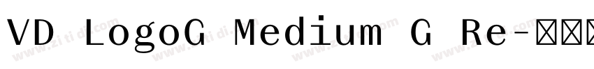 VD LogoG Medium G Re字体转换 VD LogoG Medium G Re字体转换